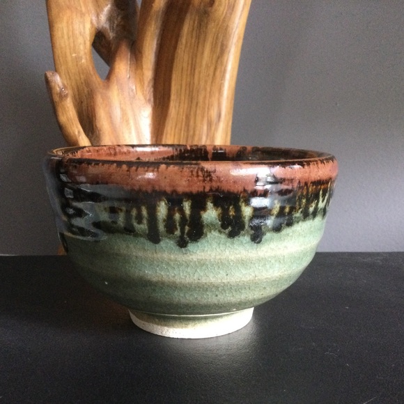 Studio Pottery Drip Glaze Bowl or Trinket Dish - Picture 2 of 8